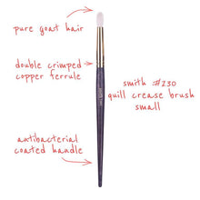 Load image into Gallery viewer, Smith Cosmetics 230 Quill Crease Brush Small
