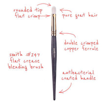 Load image into Gallery viewer, Smith Cosmetics 247 Flat Round Crease Brush