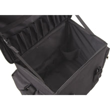 Load image into Gallery viewer, Just Case All Black Soft-Sided Nylon Professional Rolling Hairstylist Case - C6402NLAB
