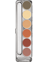 Load image into Gallery viewer, Kryolan Dermacolor Camouflage Creme Palette 6 Colors
