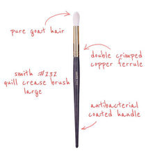 Load image into Gallery viewer, Smith Cosmetics 232 Quill Crease Brush Large
